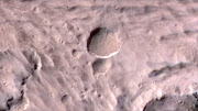A fresh new crater on Mars.