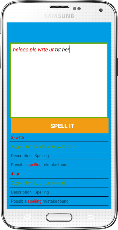 Android application Spell It- Free Spell Checker screenshort