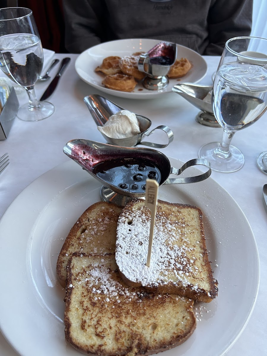 My third time going for the French toast. Amazing blueberry syrup