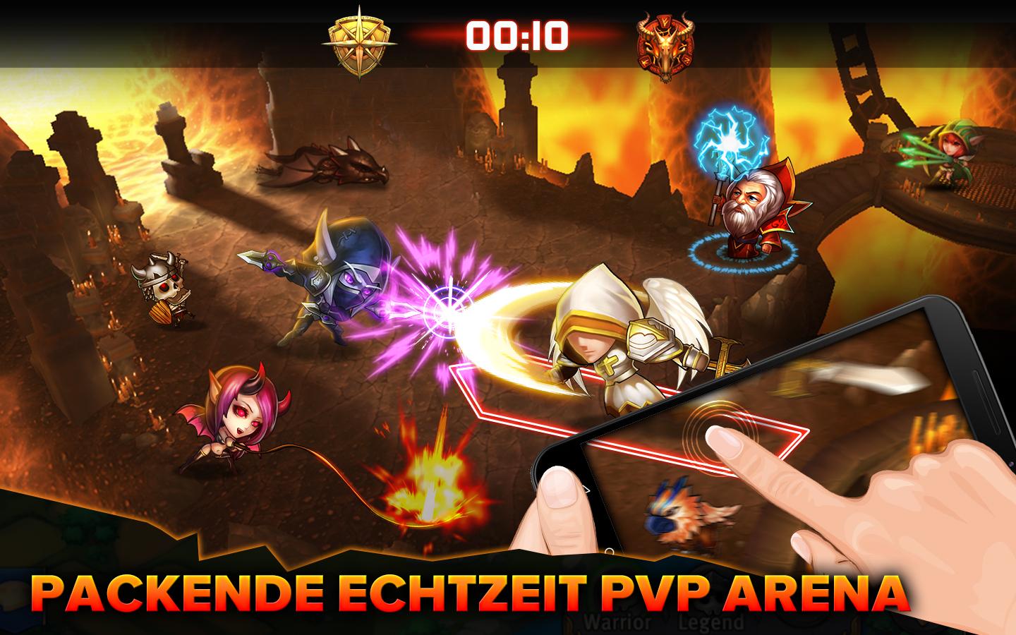 Android application Heroes Tactics: War &amp; Strategy screenshort