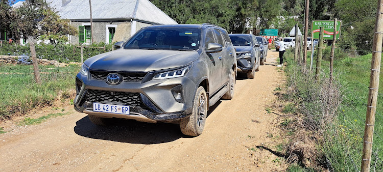 The Fortuner has an impressively plush ride on gravel roads. Picture: DENIS DROPPA