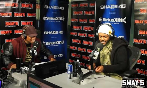 Rapper Kwesta and Sway in the Morning host Sway Calloway. Picture Credit: Screenshot