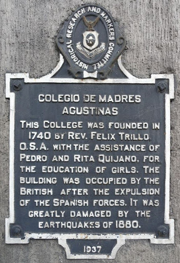 This College was founded in 1740 by Rev. Felix Trillo, O.S.A. with the assistance of Pedro and Rita Quijano, for the education of girls. The building was occupied by the British after the...