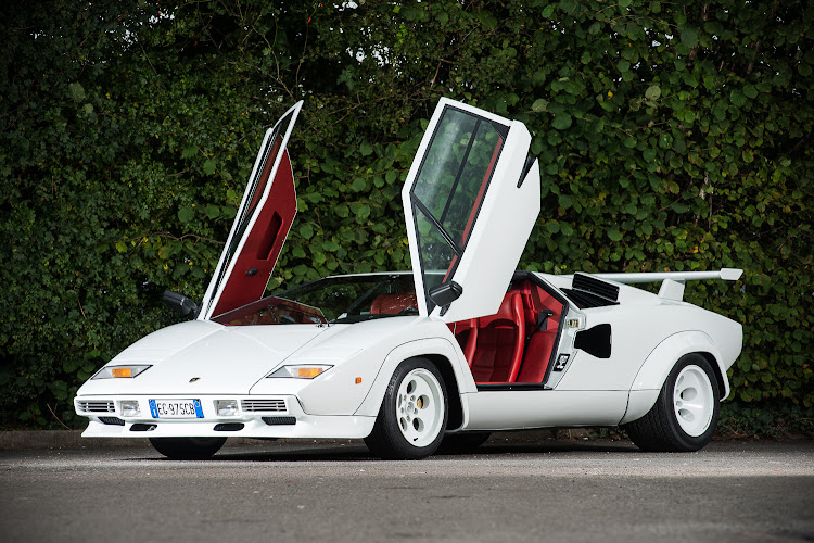 The Lamborghini Countach with its iconic scissor doors. Picture: SUPPLIED