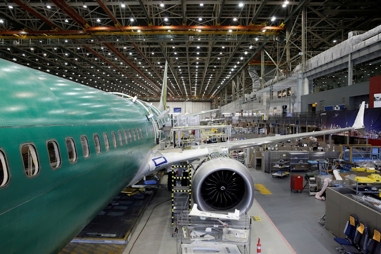 Boeing's new 737 MAX-9 is pictured under construction at their production facility in Renton, Washington, US in this file photo. Picture: JASON REDMOND/REUTERS