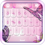 Pink Butterflies Keyboard Apk