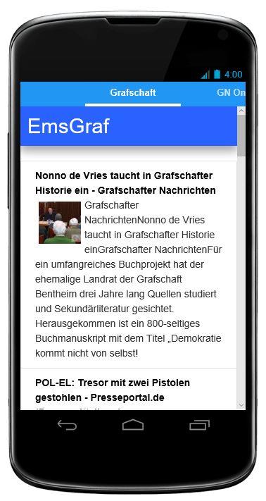 Android application Der EmsGraf screenshort