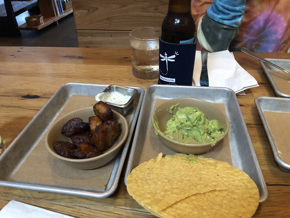 Plantains and guacamole!