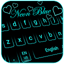 ダウンロード Blue Neon Love Keyboard Theme をインストールする 最新 APK ダウンローダ