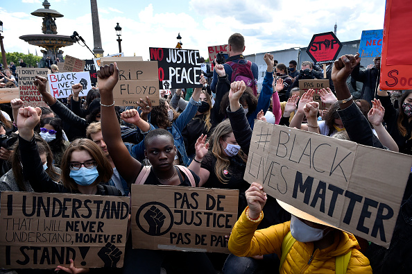 Perhaps one of the most woke exports from the US came in the form of #BlackLivesMatter protests in 2020. Here, protesters gather at Place de la Concorde on June 6, 2020 in Paris, France. Picture: AURELIEN MEUNIER/GETTY IMAGES