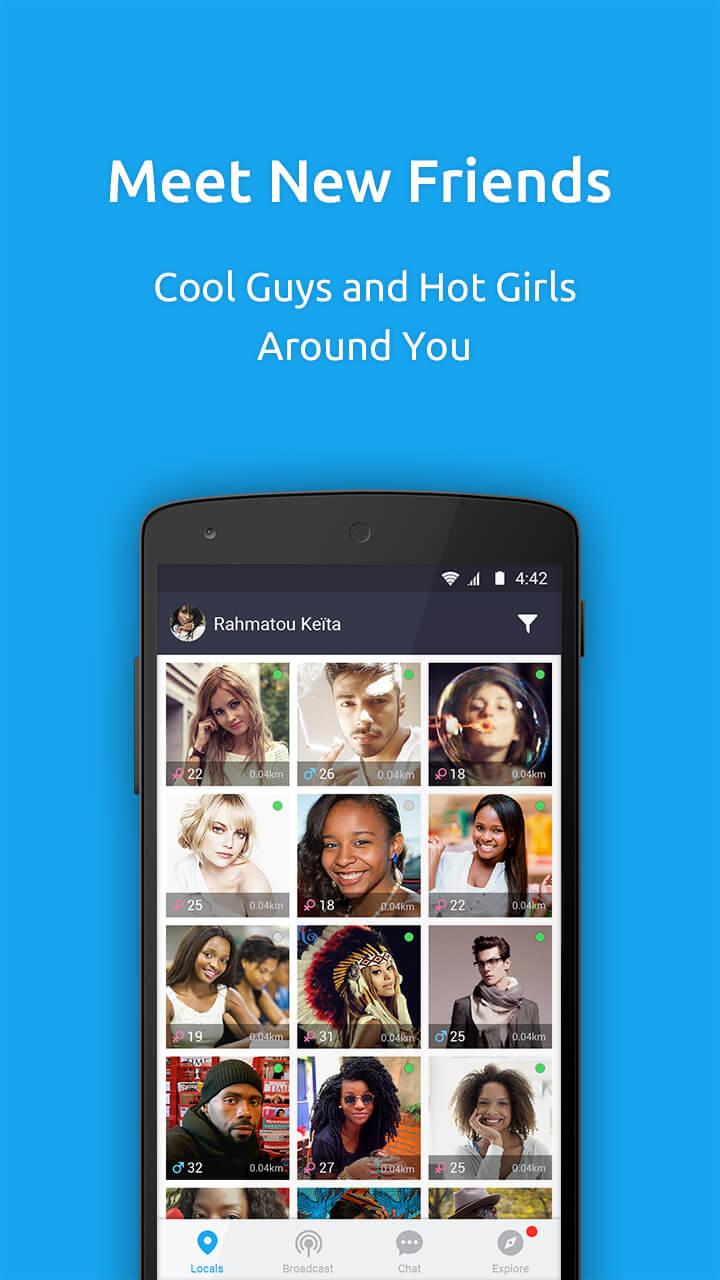 Android application PalmChat :Chat,Meet new people screenshort