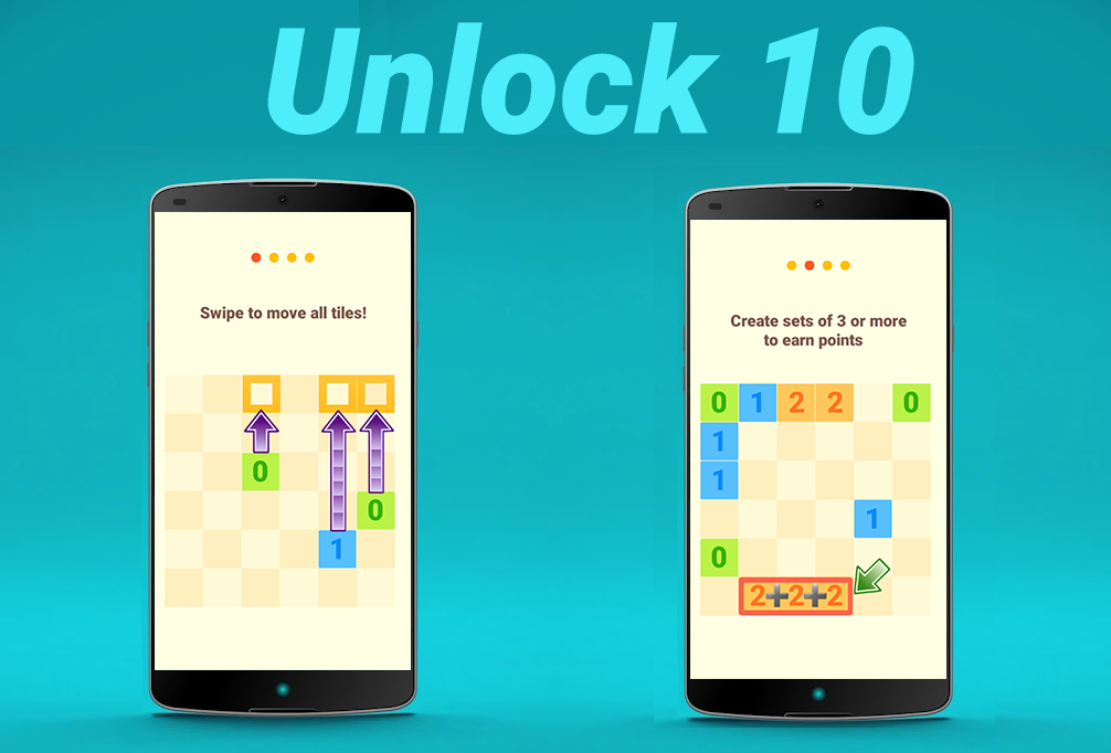 Android application Unlock 10  Try to get Tiles 10 screenshort