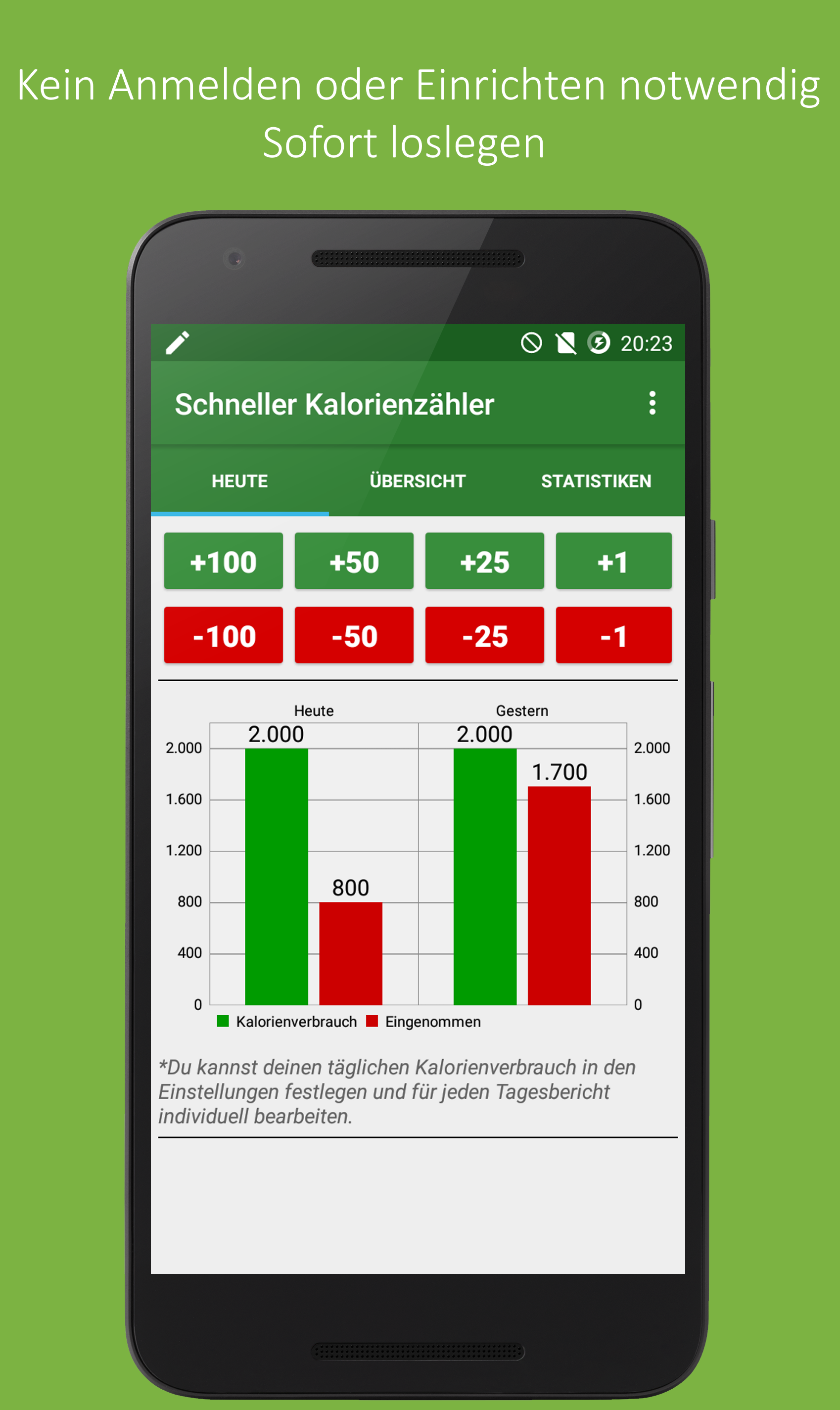 Android application Fast Calorie Counter: Diet screenshort