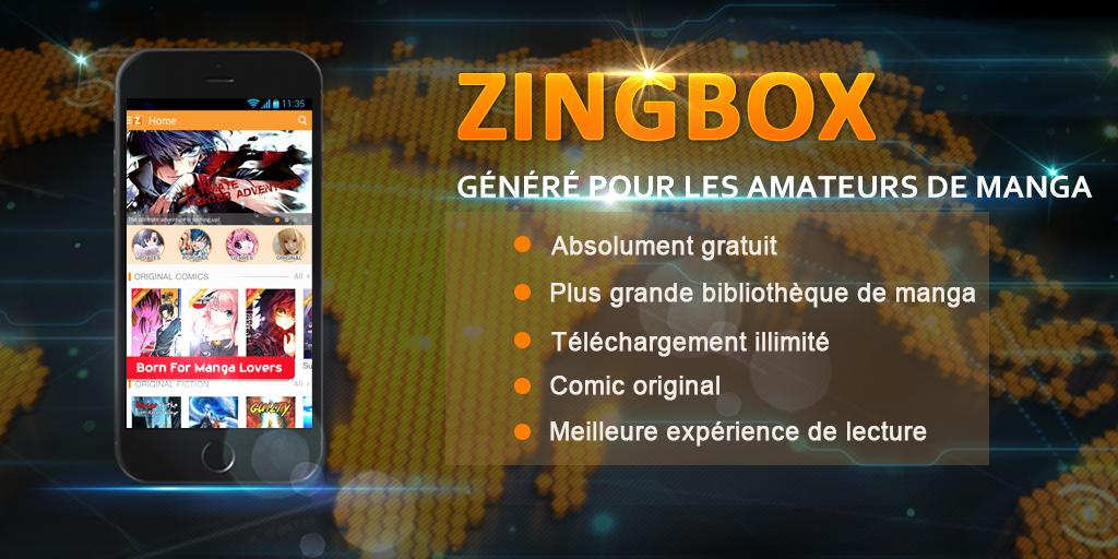 Android application ZingBox Manga - French screenshort
