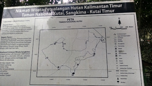 Peta Taman Nasional Kutai 