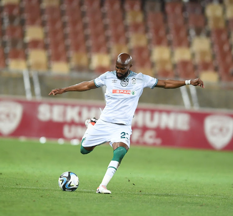 Ramahlwe Mphahlele of AmaZulu FC's veteran defender.