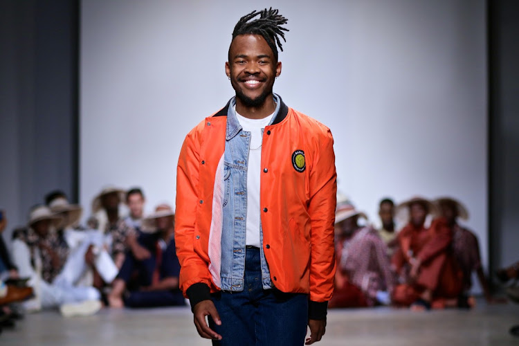 Lukhanyo Mdingi at SA Menswear Fashion Week SS17 in 2016.