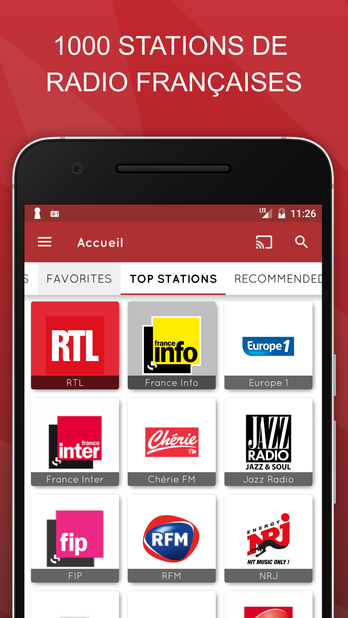 Android application myTuner Radio App: FM stations screenshort