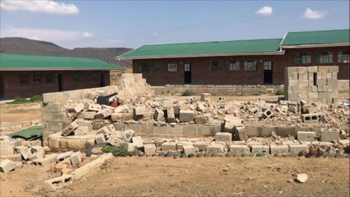 A rural high school in central KwaZulu-Natal has been described as an accident waiting to happen after a classroom there collapsed at the weekend.Picture SUPPLIED