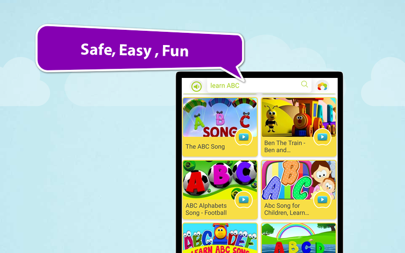 Android application Kids Say and Search screenshort