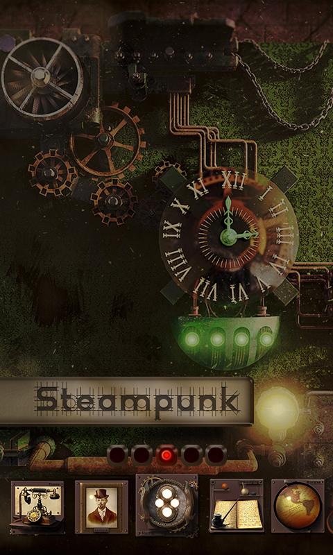 Android application Steampunk GO Launcher screenshort