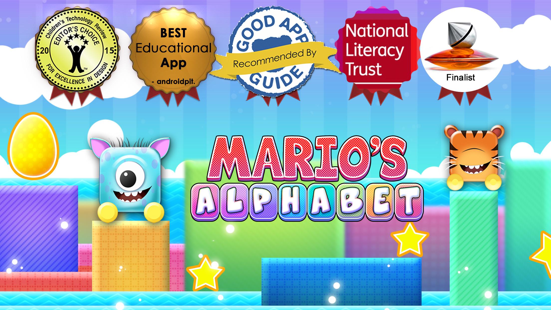 Android application Learn to read Marios Alphabet screenshort