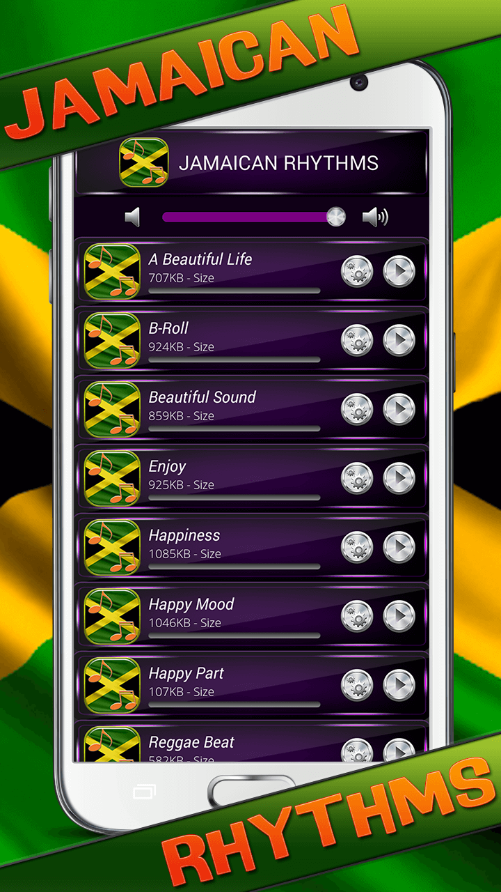 Android application Jamaican Rhythms screenshort