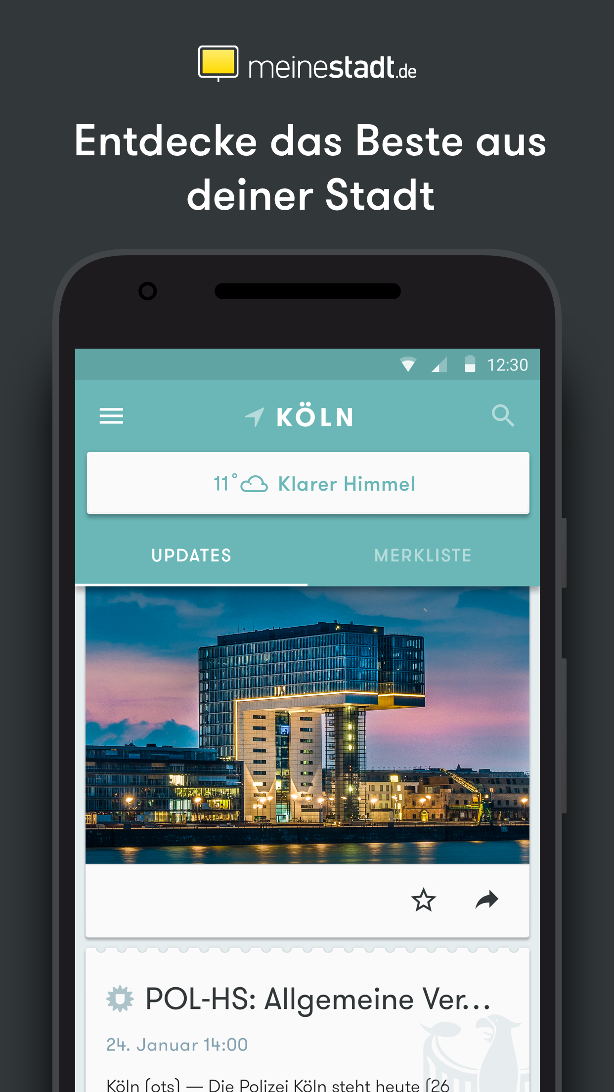 Android application StadtMeister screenshort