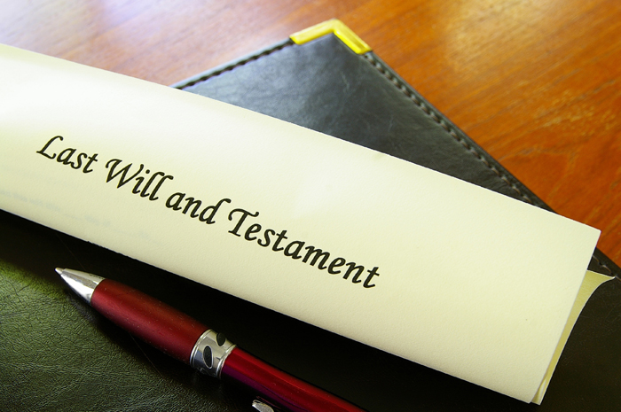 Are you included in your partner's will? File photo.