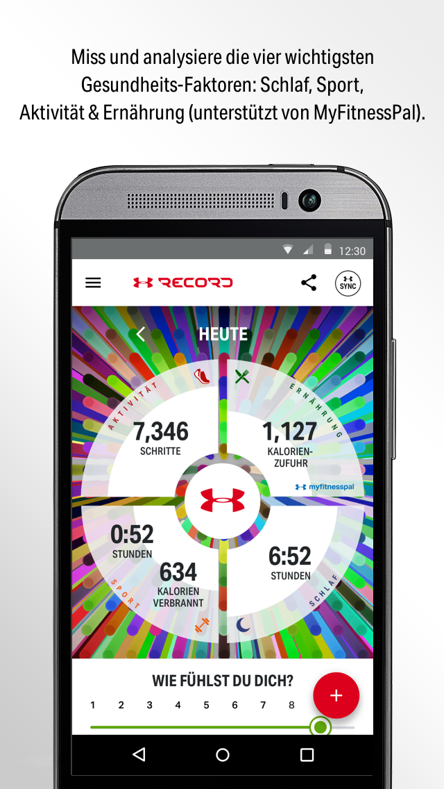 Android application Under Armour Record screenshort