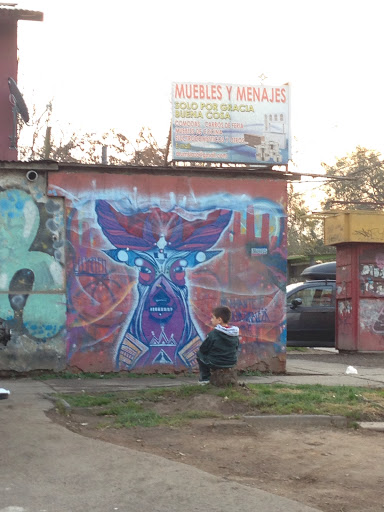 Ciervo Morado Mural 