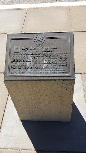 Geraldton Heritage Trail Fisherman's Harbour plaque 