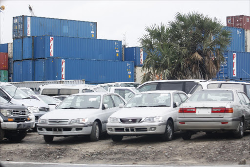 New Imported cars at Mombasa port. Photo Norbert Allan