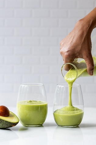 Dairy-free avo smoothie.