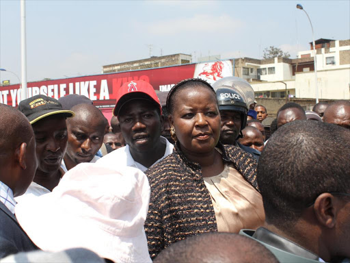 A file photo of Bishop Margaret Wanjiru in Ngara market. /MONICAH MWANGI