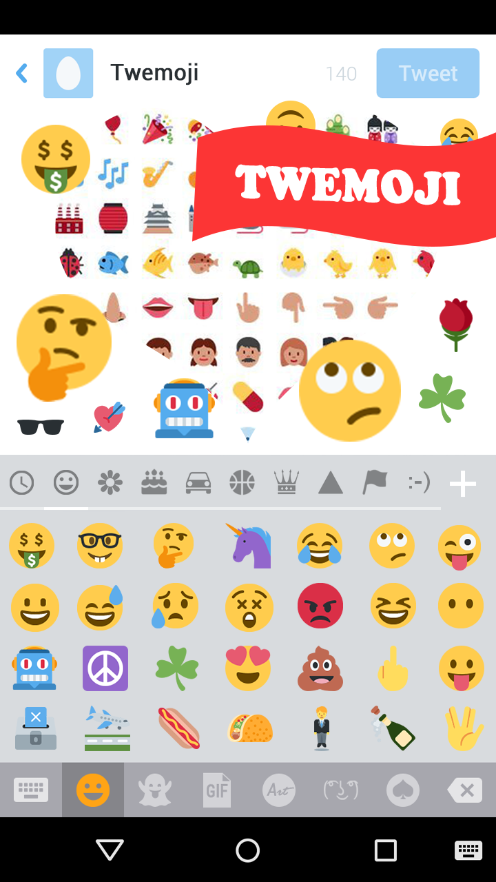 Android application Emoji Keyboard Cute &amp; Colorful screenshort