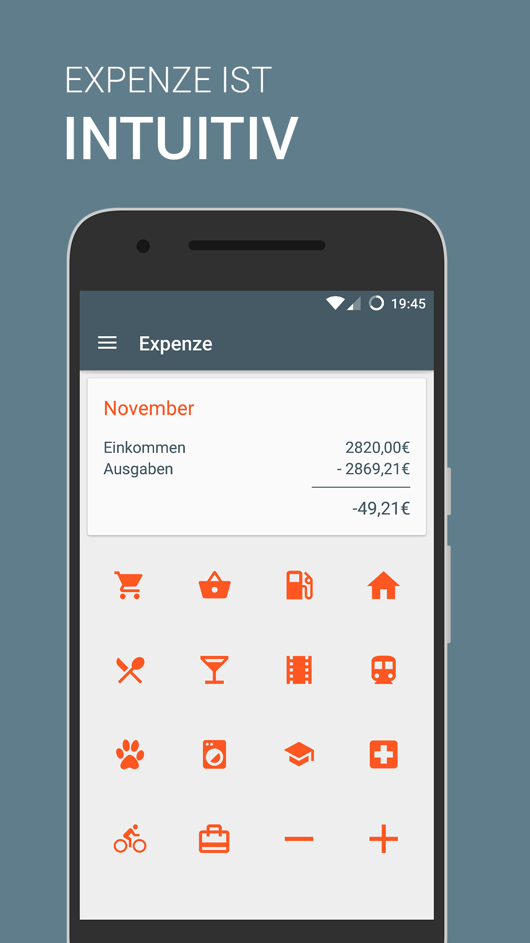 Android application Expenze - Expense Manager screenshort