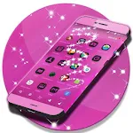 Pink Neon GO Launcher Theme Apk