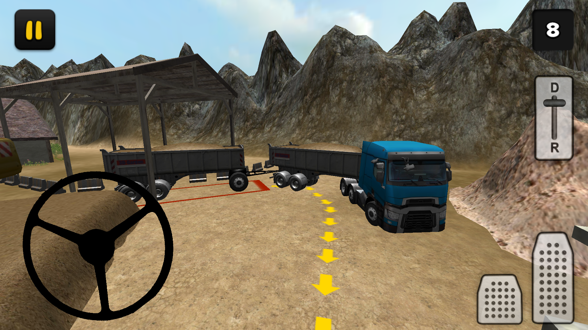 Android application Extreme Truck 3D: Sand screenshort