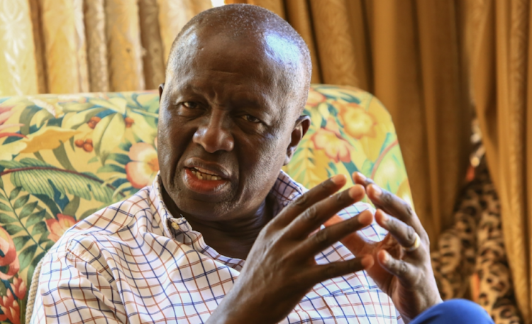 Fomer deputy chief justice Dikgang Moseneke speaks during an interview at his home in Waterkloof, Pretoria, in this October 13 2016 file photo. Picture: SUNDAY TIMES/SIMPHIWE NKWALI