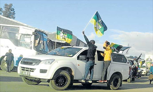 EXPOSED: An Isuzu double cab used for official municipal work by Matatiele local municipality mayor Momelezi Mbedla, was photographed by DA ward councillor Wonga Potwana while being driven around during an ANC campaign on Monday afternoon Picture: SUPPLIED