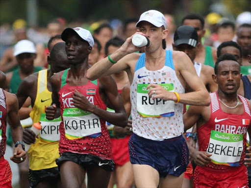 Wesley Korir of Kenya, competes in men’s Marathon at Sambodromo stage in Rio de Janeiro, Brazil August 21. /reuters