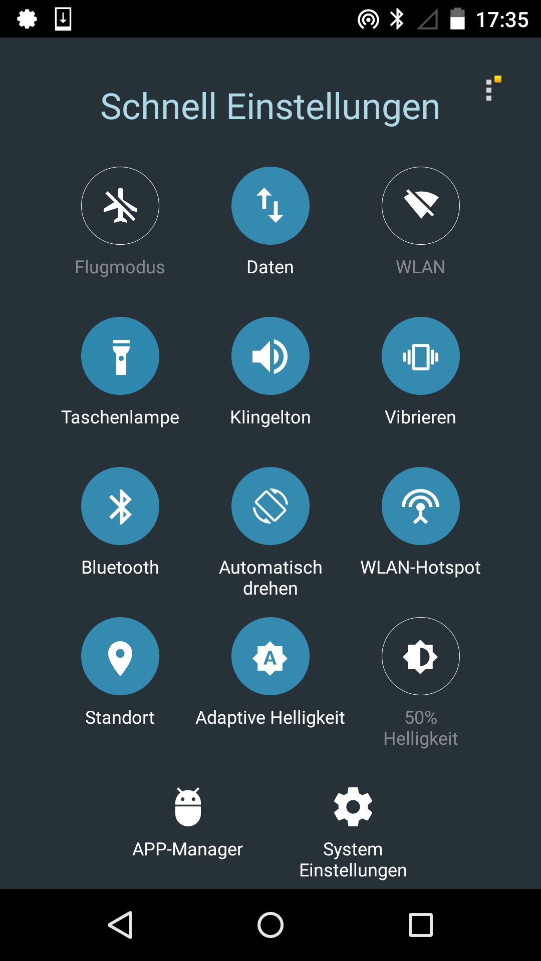 Android application Super Quick Settings Pro screenshort