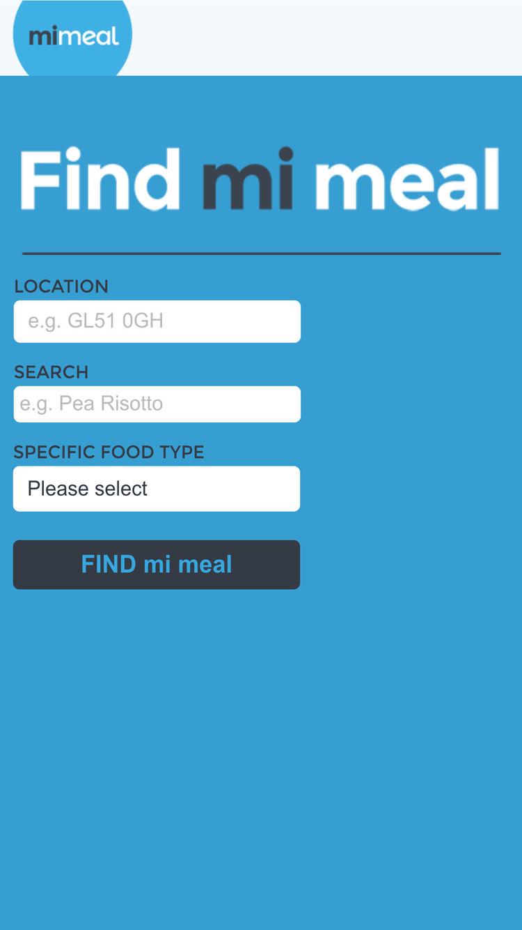 Android application mi meal app - food/dish finder screenshort