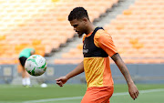 Lyle Foster trains for Bafana Bafana at FNB Stadium on March 20 2023 ahead of their African Cup of Nations qualifying matches against Liberia.
