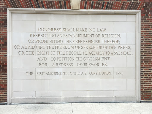 First Amendment Wall at SMU