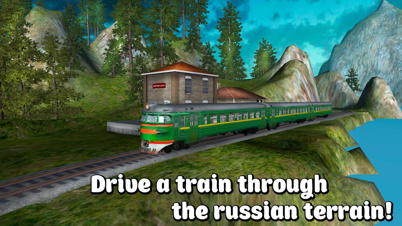 Android application Russian Train Simulator 3D screenshort