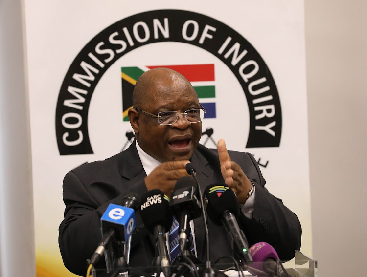 Chief justice and state capture inquiry chairperson Raymond Zondo has handed over the final report to President Cyril Ramaphosa. File photo.