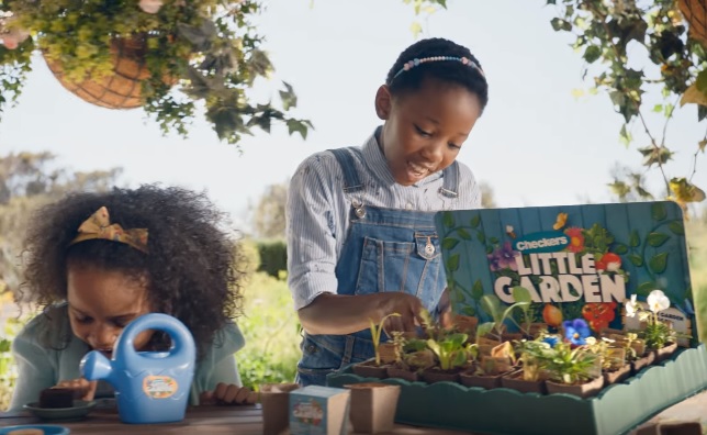 A scene from the ad for Checkers' Little Garden promo.