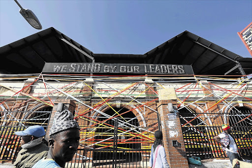 HELD TOGETHEThe Drill Hall, where the 1956 preliminary hearings for Mandela's treason trial took place, is now a shelter for struggling artists